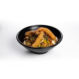 Yakisoba légumes et tempura